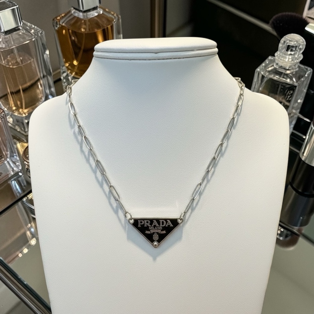 Stainless Steel Cuban Link Zipperpull Necklace - Picture 6 of 10